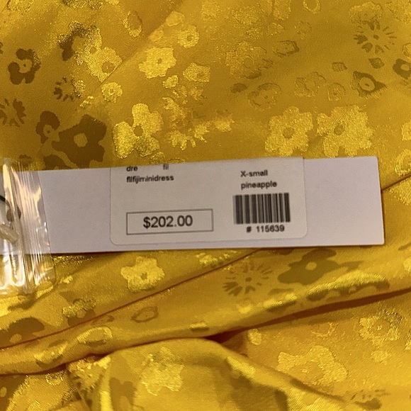 For Love and Lemons yellow mini dress size XSmall - Picture 4 of 6